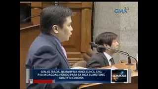 Saksi: Sen. Jinggoy Estrada, nilinaw na insentibo at 'di suhol ang dagdag P50-M pondo