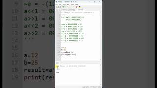 #125- Program using Bitwise Operators in Python | Python Tutorial | Praveen Kumar