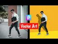 PicsArt New Vector Art photo editing tutorial ||picsart new portrait cartoon photo editing 2020