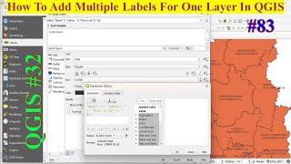 83 || Learn How To Add Multiple Labels For One Layer In QGIS