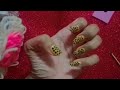 how to apply black dotted nail polish easily with toothpick