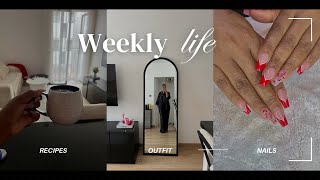 Weekly vlog :Grocery shopping haul,new beddings,couch cleaning,new nails, Cook with me \u0026 many more