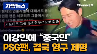 [자막뉴스] '이강인에 인종차별 발언' PSG 팬, 서포터즈 그룹서 영구 제명 / 채널A