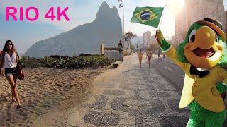 Rio De Janeiro, BRAZIL — Walking Tour IPANEMA, RIO (Narrated)【4K】🇧🇷