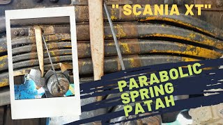 Tutorial memasang parabolic spring truck Scania P460