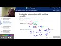 * Evaluating expressions with multiple variables (practice) | Khan Academy