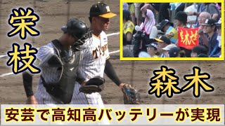 『安芸で高知高校バッテリーが誕生 森木-栄枝』今日1番の歓声 阪神ファーム