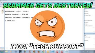 Tech Support Scam / Scammer destroyed!! - 1-888-965-8445 - www.iyogi.com