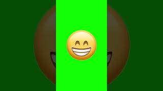 Grinning-Face Emoji (No Copyright Green-Screen) ♻️ GSUK #shorts