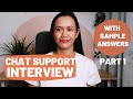 CHAT SUPPORT INTERVIEW QUESTIONS with SAMPLE Answers and Insider Tips | Non Voice Customer Support