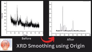 How to smooth and remove background noise from XRD data using Origin in very easy steps