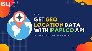 Get geo-location data using API from ipapi.co using JavaScript