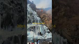 Drung Waterfall In Tangmarg | Frozen waterfall | Kashmir waterfall | Gulmarg |2024