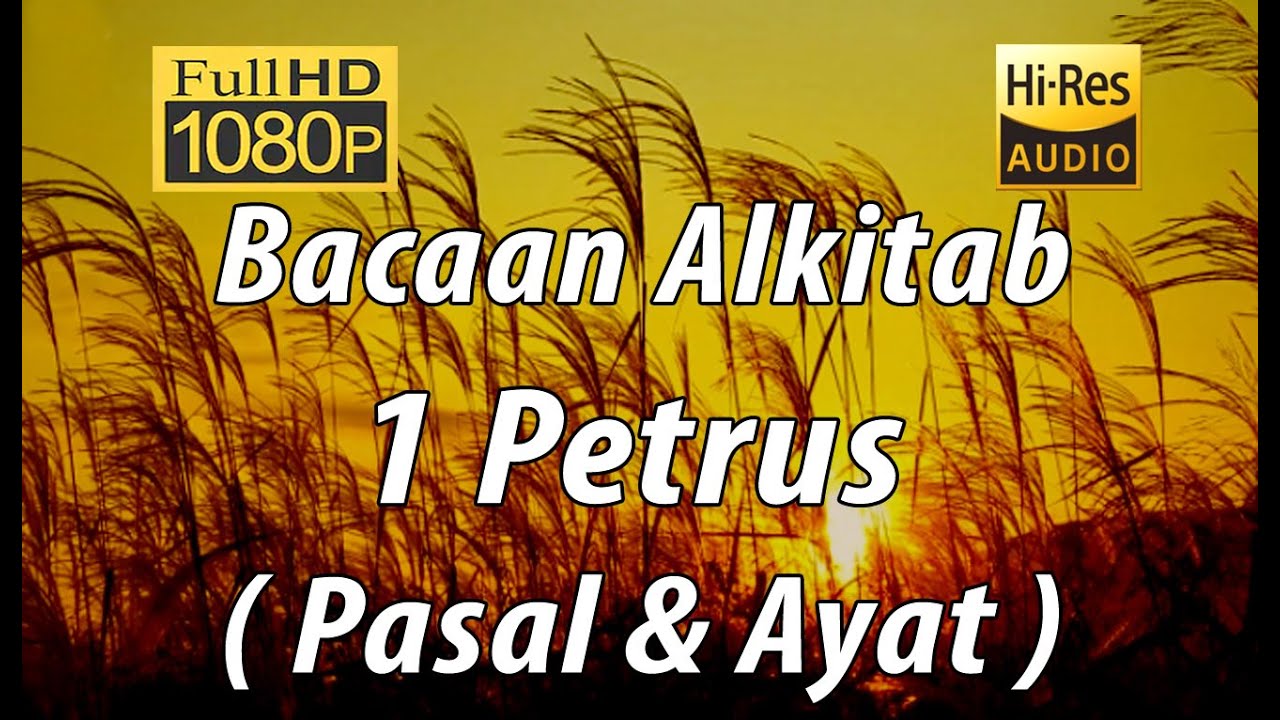 Alkitab Suara - 1 Petrus Full HD, Pasal & Ayat - YouTube