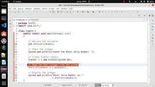 Java|Simple|How to Read and Print an integer