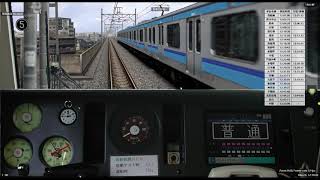 【BVE Trainsim5系列】東京メトロ東西線　 [2004年度版]　B1201S　各駅停車　西船橋~中野　(誤點兩分鐘)　No.438