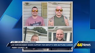Law Enforcement show support for Deputy's wife battling cancer