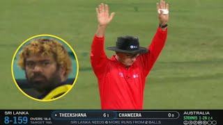 After this.. Umpire Rod Tucker had to give Six runs from the Crying heart in last over of Aus vs SL