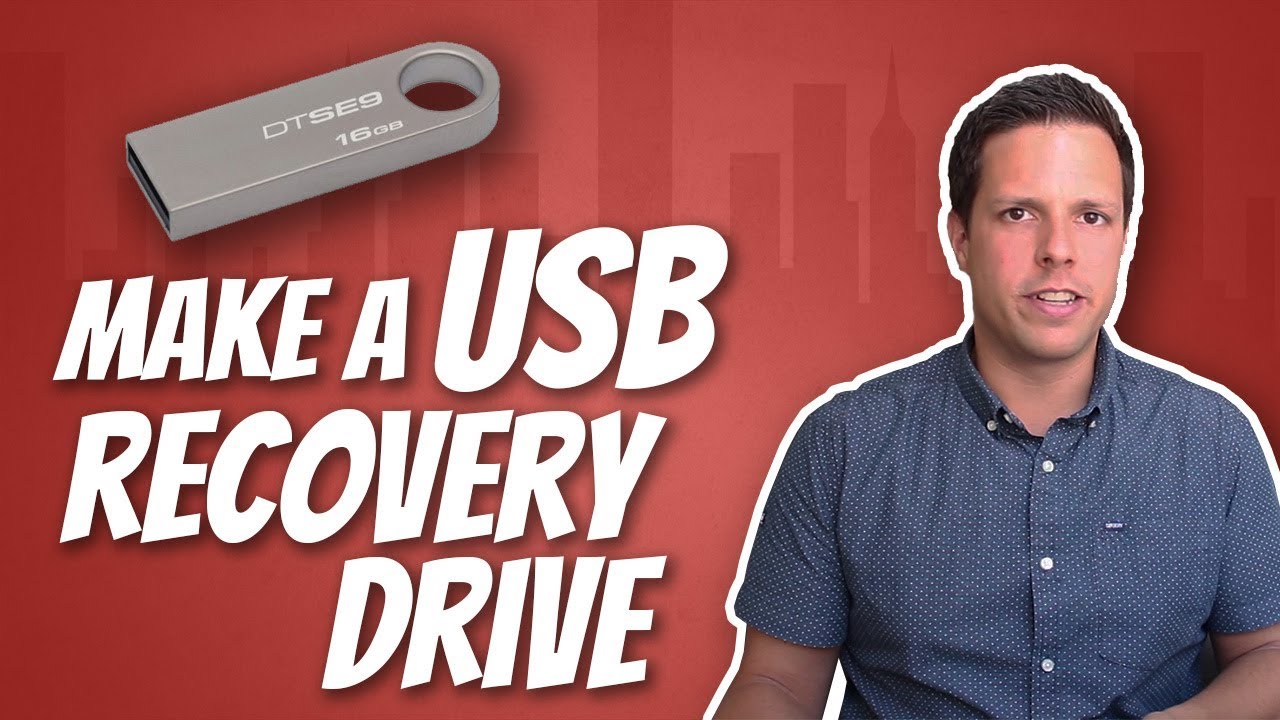 How To Make A Windows 10 USB Recovery Drive - YouTube