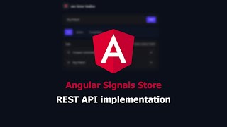 Connect Angular NGRX Signals Store to a REST API | Angular tutorial