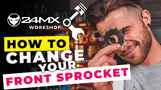 FRONT SPROCKET CHANGE IN A DIRT BIKE - HOW TO TUTORIAL