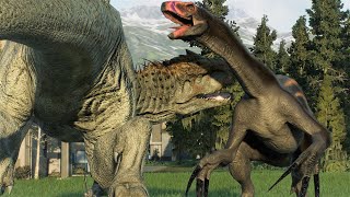 THERIZINOSAURUS VS INDOMINUS REX - Jurassic World Evolution 2