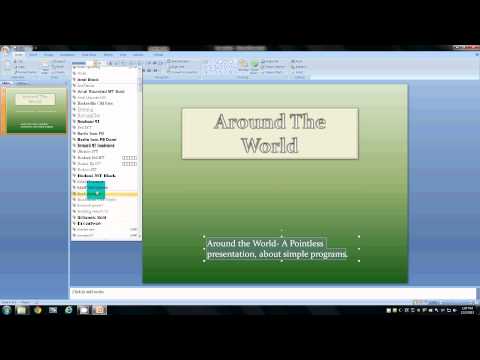 PowerPoint 2007 - How to add text, customize, background, and more! PowerPoint 2007 - How to add text, customize, background, and more!