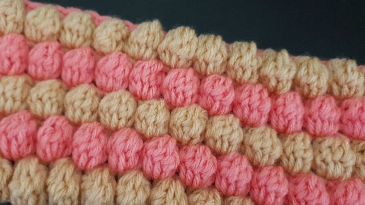 How To Crochet The Bobble Stitch - YouTube