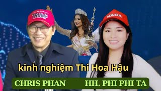 Nửa đêm đi Catwalk như mộng du, HH.PhiPhi kể anh ChrisPhan nghe “THE NEW TRUMP ERA CELEBRATION” 1/26