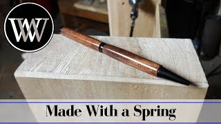 Turning a Pen on a Spring Pole Lathe  - First Try