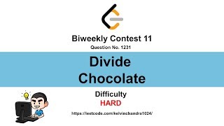 1231 Divide Chocolate