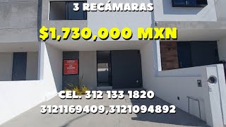 Tour por casa en venta $1,730,000 de 3 recámaras en Villa de Álvarez Colima