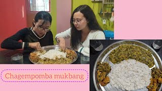 CHAGEMPOMBA MUKBANG 😋 with STINKY BEAN singju  + TILHOU mana bora | | manipuri authentic dish🤤