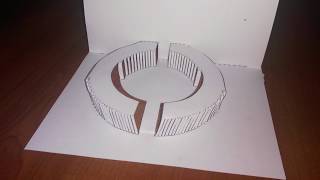 Circular Construction pop up card make and learn