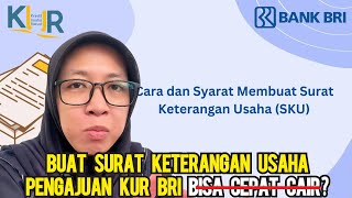 SKU SURAT KETERANGAN USAHA | CONTOH SURAT KETERANGAN USAHA SYARAT PENGAJUAN PINJAMAN DI BANK BRI