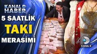 Düğünde geline 4 kilo altın, damada 6 milyon TL takıldı