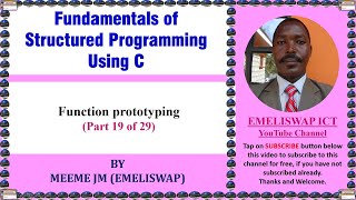 Functions Prototypes in C Computer Structured Programming Language