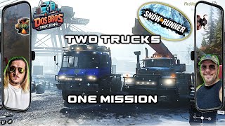 🚛❄️ 2 Trucks, 1 Mission! Snow Runner S01E08 -  Co-Op Adventure with @Jurgentaur    🌨️🎮