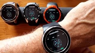 Round Android 5.1 I2/KW88/Z9/S99 Watches Compared: 3-GPS Quality