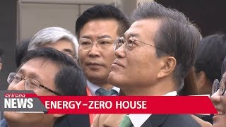 President Moon praises nation's first energy-zero apartment complex