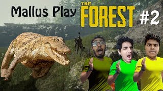 CROOCODILE FRENZY - Mallus Play The Forest ( Day#2 ) | Gameplay Moments | Walkthrough | Malayalam