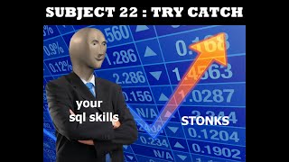 TUTORIAL SQL WITH SUBTITLE || SUBJECT 22 HOW TO USE TRY CATCH