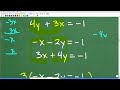 watch me solve a 2 variable linear system – can you solve this algebra problem