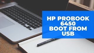 hp probook 6450b boot from usb