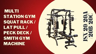 JXS 20/ 20A/ 20B/ 20C All in One Machine for whole body workout- Ways to work with Rack Squat