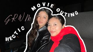 Hectic GRWM 💆‍♀️ Movie Outing 🎬🩷