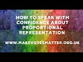 How to Speak with Confidence on Proportional Representation