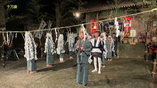 滝沢八坂神社　田遊び