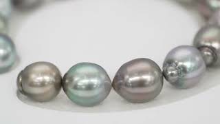 15pcs Pastel 9mm - CL/SB AAA/TOP Quality Tahitian Pearl Bracelet BR2258