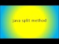 java split method